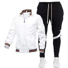Mens Tracksuits crossborder foreign trade casual jacket mens manufacturers direct spring and autumn sports solid color coat men 231206
