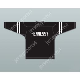 Custom THE INFAMOUS 95 HENNESSY BLACK HOCKEY JERSEY NEW Top Stitched S-M-L-XL-XXL-3XL-4XL-5XL-6XL