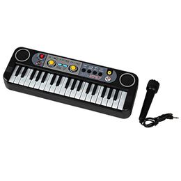 Keyboards Piano Kids Musical Instrument Toys piano Mini 37 Keys Electone Keyboard With Microphone Gifts Learning Educational Toys For Childrens 231206