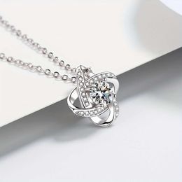 Beautiful to My Bonus Cubic Zirconia Knot Necklace Message Card Daughter Birthday Gifts