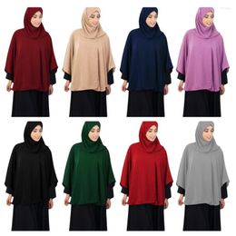 Ethnic Clothing Modest Large Khimar Muslim Women Prayer Hijab Overthead Tops Garment Shawl Niqab Burqa Arabic Hooded Cape Islam Ramadan