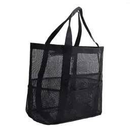 Storage Bags Mesh Beach Bag Foldable Sandless Lightweight Large Tote Pool For