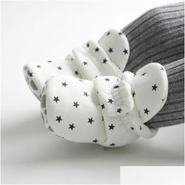 Sneakers Star Print Born Baby Socks Shoes Boy Girl Toddler First Walkers Booties Cotton Soft Antislip Warm Infant Crib 221119 Drop Del Dhwi3