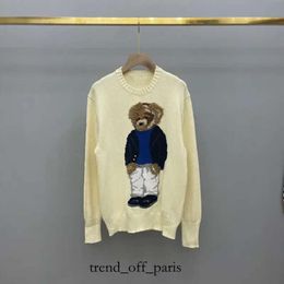 Polos Knitted Sweaters Women Sweater Cartoon Rl Bear Women Winter Clothing Fashion Long Sleeve Knitted Pullover Cotton Wool RL Soft 163 978