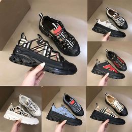 Top Designer Men Sneakers Print Cheque Shoes Vintage Striped Trainers Arthur Sneaker Outdoor Platform Shoe With Box