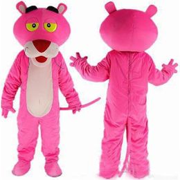 2017 Factory direct The pink panther Cartoon Mascot Costume Adult Size Fancy Dress fancy dress EPE head carnival costume part318E