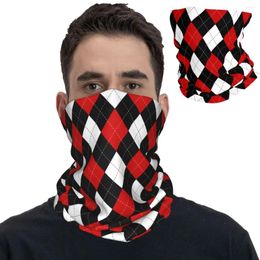 Scarves Argyle Bandana Geometric Diamond Rhombus Wrap Scarf Accessories Neck Gaiter Classic Cheque Fishing Balaclava For Men Women