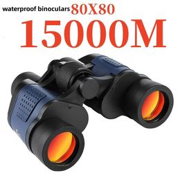 Telescope Binoculars Camping 80X80 Long Range 15000m HD High Power Tourism Powerful Hunting 231206