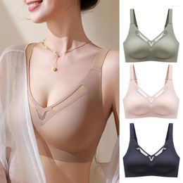Yoga Outfit Mesh Hollow Bra Breathable Push-up For Enhanced Bust Comfortable No-wire Design Ideal Women's Accessory A Soft