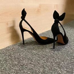 Dress Shoes Elegant and Sexy High Heels Celebrity Style 2023 Summer Black Rabbit Women s Thin 231206