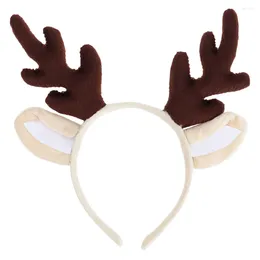 Bandanas Antler Headband Xmas Headdress Kids Hair Accessories Clothing Performance Prop Hairband Christmas Hoops Child