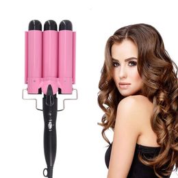 Hair Straighteners Professional curly hair iron 25mm ceramic three barrel 231205