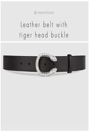 Designer Belts Luxury Belts Mens Womens Famous Belt Brand Casual Tiger Head Smooth Buckle Leather Belt 2 Colors Width 38mm High Qu6240617