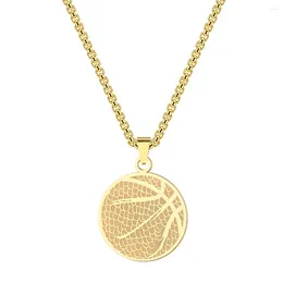 Chains Wannee 2023 Western Design Stainless Steel Pendant Necklace Basketball Men Women Sports Jewelry