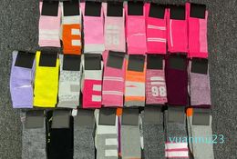 Stockings Long Socks With Tags Fashion Sports Football Media Corta High Sock Cotton Pink Colours Leg Wa