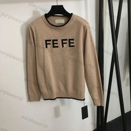 Womens Pullover Designer Knitwear Classic Sweater Fashion Letter Embroidered Long Sleeve Knitted Tops