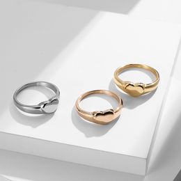 2023 Luxury Fashion Designer Women's Love Ring Couple's Heart Ring Delicate Simple 925 Silver Ring Three Colors Available Anniversary Gift