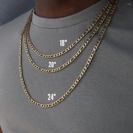 Chains 45-60cm 925 Silver 3mm Figaro Chain Necklace For Women Men Long Hip Hop Jewellery Gift