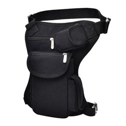 Waist Bags Men Canvas Drop Leg Bag Casual Pack Belt Hip Bum Military Travel Multipurpose Messenger Shoulder Cycling Tactical287Y