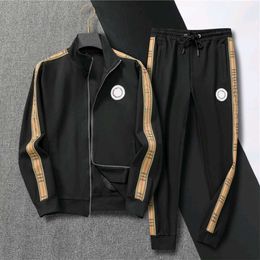 2023 Men's Tracksuits Long Sleeve Full Zipper Jogging Suits New Style Fashion Letters Embroidery Designer Sweatsuit Track Hoodie Jackets & Sweatpants 2 Pieces Outfit