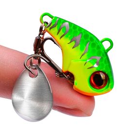 New Baits Lures 1Pcs Rotating Metal VIB vibration Bait Spinner Spoon Fishing Lures 5g 10g 20g Jigs Trout Winter Fishing Hard Baits Tackle Pesca