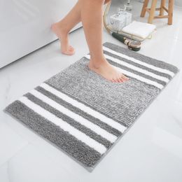 Carpets Olanly Absorbent Bath Mat Quick Dry Anti-Slip Bathroom Show Carpet Soft Kitchen Plush Rug Foot Pad Floor Protector Doormat Decor 231207