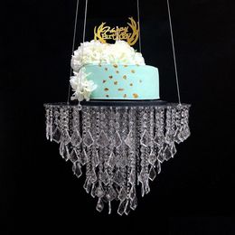 Party Decoration 17 Acrylic Or Crystal Hainging Swing Cake Stand Chandelier Drape Suspended For Home Decor Drop Delivery Garden Festiv Dhr6J