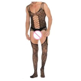 Men S Gay Jumpsuit Sexy Lingerie Bodysuit Exotic Plus Size Sex Sleepwear Porno Nightgown Crotchless Bodystockings Male Underwear