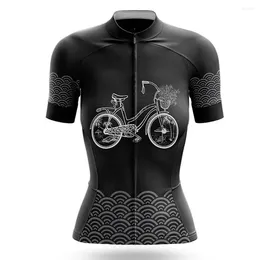 Racing Jackets Bike Lover Women Cycling Jersey Short Sleeve Shirt Bicycle Wear Mountain Road Clothes Cycle MTB Clothing