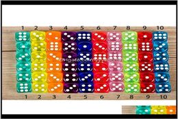 Set 10 Colors High Quality 6 Sided Gambing For Board Club Party Family Games Dungeons And Dragon Dice Vrb9N Tzm2X1004492