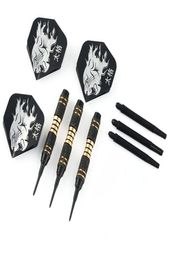 3pcsSet Professional Black Darts 18g Safty Soft Darts Electronic Games Dartboard Soft For Indoor Tip Dardos W1A01454087