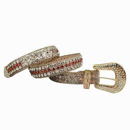 Bb 4.0cm Simon Fashion belt for women men designer belts with full bling rhinestones of big buckle as Christmas birthday gift