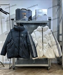 xinxinbuy Men designer Coat Jacket Paris Zipper sleeves Panelled long sleeve women white khaki Black blue S-2XL