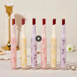 Lip Pencils Oil Set Glass Mirror Lipstick Water Light Sense 1 Box Flower Language Sweet Cosmetic Gloss Moisturize Paste 231207