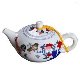 Dinnerware Sets Decorative Teapot Vintage Ceramic Teakettle With Strainer Kitchen Tea Brewing Kettle For Home