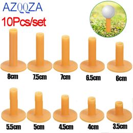 Golf Tees 10 Pieces Golf Range Tees Set Rubber Golf Tees for Range Mats Golf Rubber Tees Driving Range for Practise Mat Mixed Size 231204