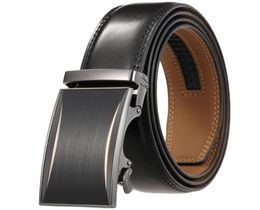 Mens Belts Cowhide Designer Belts Men High Quality Genuine Leather Automatic Buckles Ratchet Belts For Men Brown Black7047994
