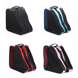 Skate Accessories Outdoor Inline Roller Skating Shoe Bag Ice Skates Carry Bag Storage Bag Breathable Three-layer 38X38X32cm Bag Skate Accessories 231206