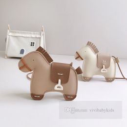 INS Children unicorn purse girls pony modelling single shoulder bags kids cartoon messenger bag fashion mini wallet Z5850