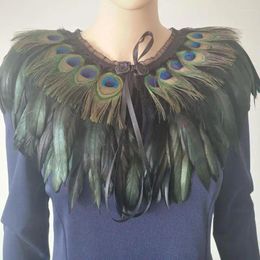 Scarves 1Pc Women Peacock Feather Exquisite Shawl Cheongsam Clothing Decoration Temperament Pography Show