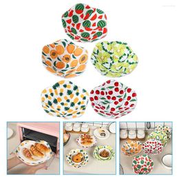 Dinnerware Sets 5 Pcs Pot Holders Insulated Bowl Set Protector Microwave Safe Cover Kitchen Anti-slip Bowls