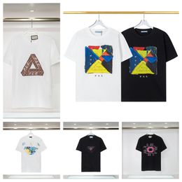 Men's T-shirts, brand-name T-shirts, upscale men's T-shirts, sweat-absorbent T-shirts, short sleeves, outdoor breathable cotton printed lovers' clothes.