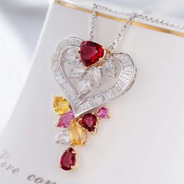 Design 2022 Trendy Jewellery Gold Custom Natural Ruby Sapphire Diamond Necklaces For Women Fantasy