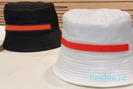 Bucket Hat Designer Simple Fashionable Italian Street Style Classic Style Wide Brim Hats Decorated With Red Ribbon Bu