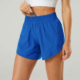 Lu Lu Lemon Align High-Rise Lined Short 4" Lightweight Sweat-wicking Built-in Liner for Extra Coverage Running Shorts With Side Zippered Pocket