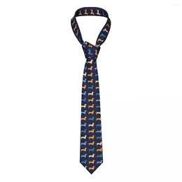 Bow Ties Tie For Men Formal Skinny Neckties Classic Men's Colourful Dachshunds Dog Lover Pet Navy Wedding Gentleman Narrow