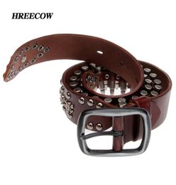 Novelty Personality Bullet Belts Genuine Leather Men Belt Luxury Designer Belt For Men High Quality Metal Buckle Jeans C11213584231