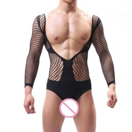 Men S Exotic Pamas Male Underwear Jumpsuit Hot Man Sleepwear Sexy Lingerie Mens Fishnet Bodysuit For Happy Husband Gift