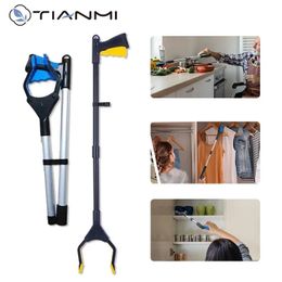 Other Home Garden TIANMI Grabber Reacher Tool Foldable Lightweight Trash Claw Grabbers for Elderly Reaching Stick Litter Picker Arm Extension 231206