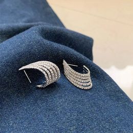 Dangle Earrings Full Rhinestones C Shaped Drop For Women 2023 Multi Layers Jewellery Earings Wholesale